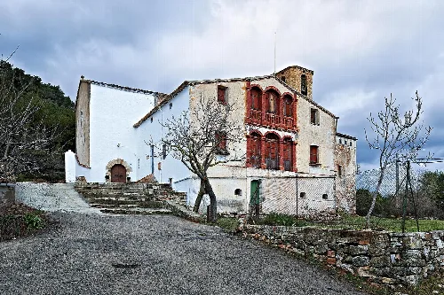Santa Maria church of Font Rubí, Catalonia, Spain.