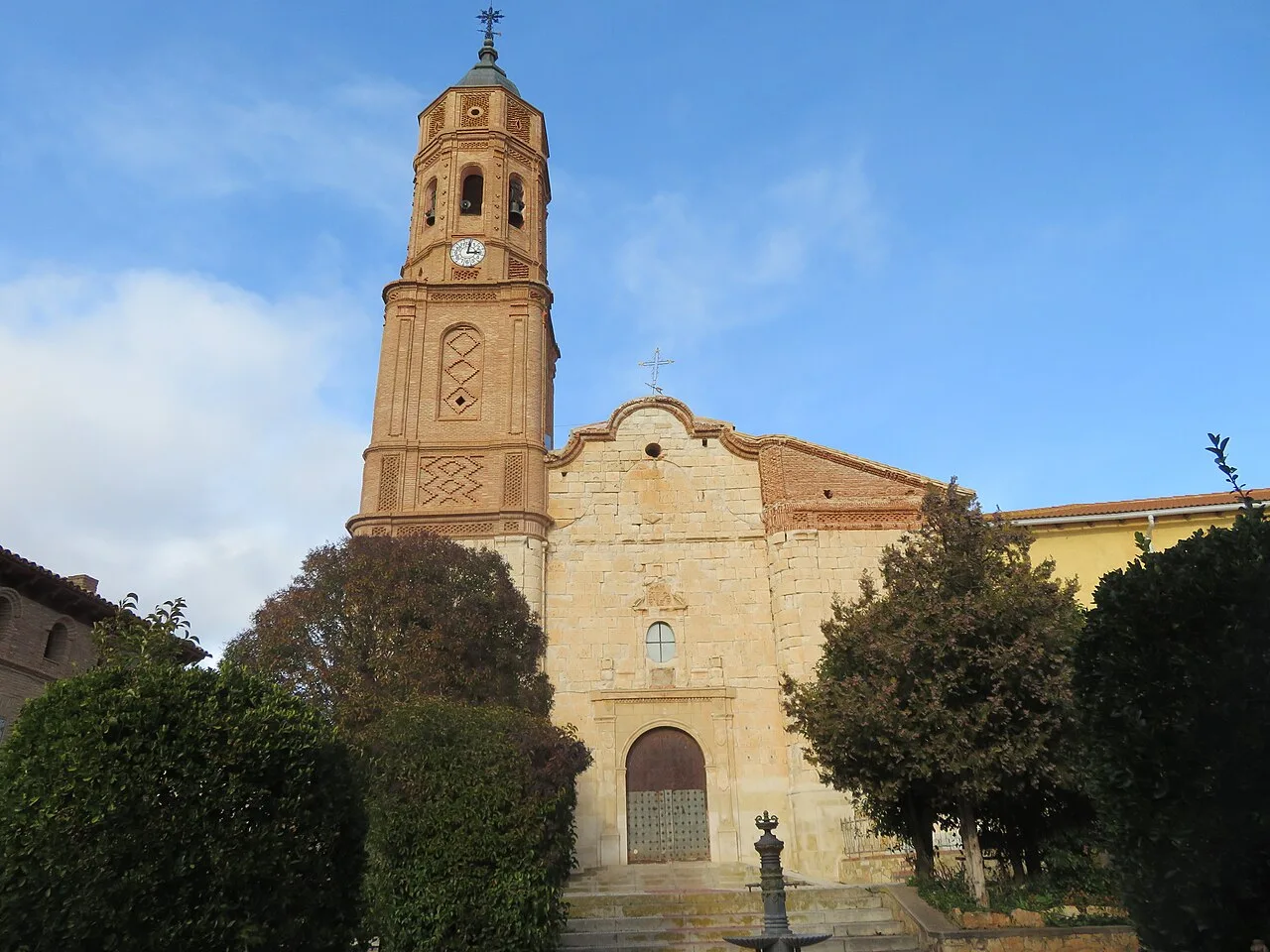 Iglesia de San Cristóbal, municipio de Torrecilla del Rebollar, comarca del Jiloca (Teruel).