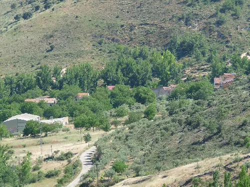 Partial view of San Andrés del Congosto, Guadalajara, Castile-La Mancha, Spain.