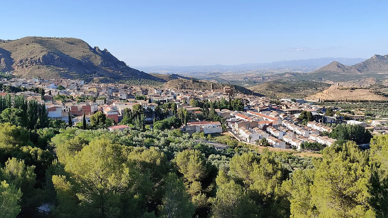 View of Cabra del Santo Cristo from the Pradera House.