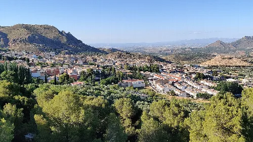 Blick auf Cabra del Santo Cristo von der Casa de la Pradera.