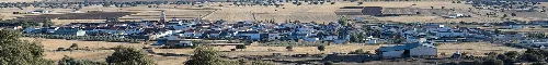 Panoramic view of Los Blazquez, Cordoba (Spain).