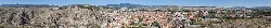 Panorámica de Calatayud vista desde San Roque con ciudad y montañas.