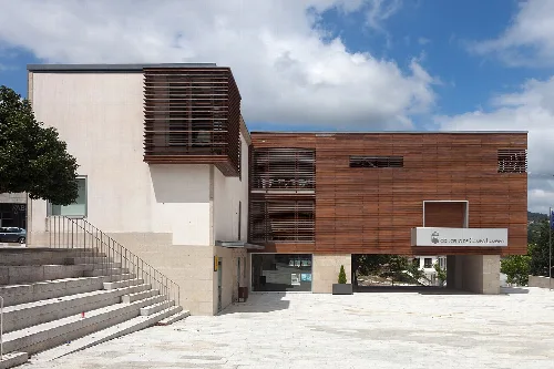 Town hall of Campo Lameiro, Galicia (Spain).