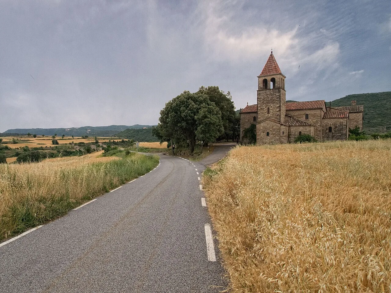 Sant Andre church of Aguilar de Segarra (Catalonia, Spain)