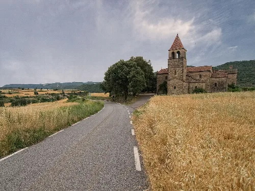 Sant Andre church of Aguilar de Segarra (Catalonia, Spain)