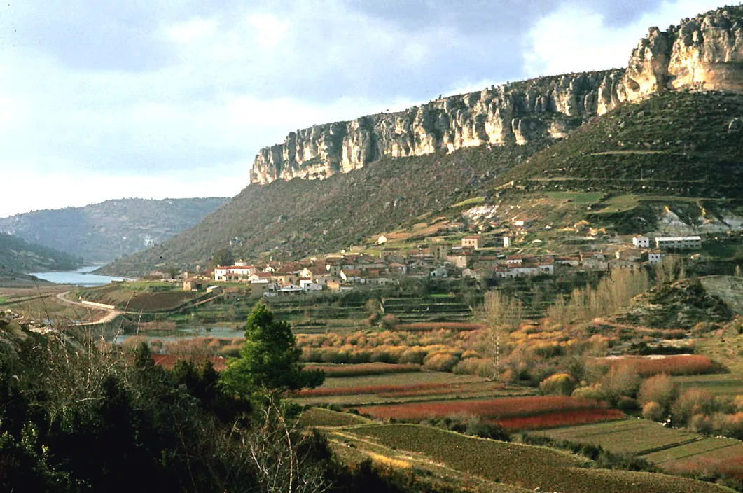 The village and its surroundings. Santa María del Val, Cuenca, Castile-La Mancha, Spain