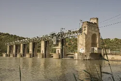 Dam and hydroelectric plant in El Carpio, Córdoba.