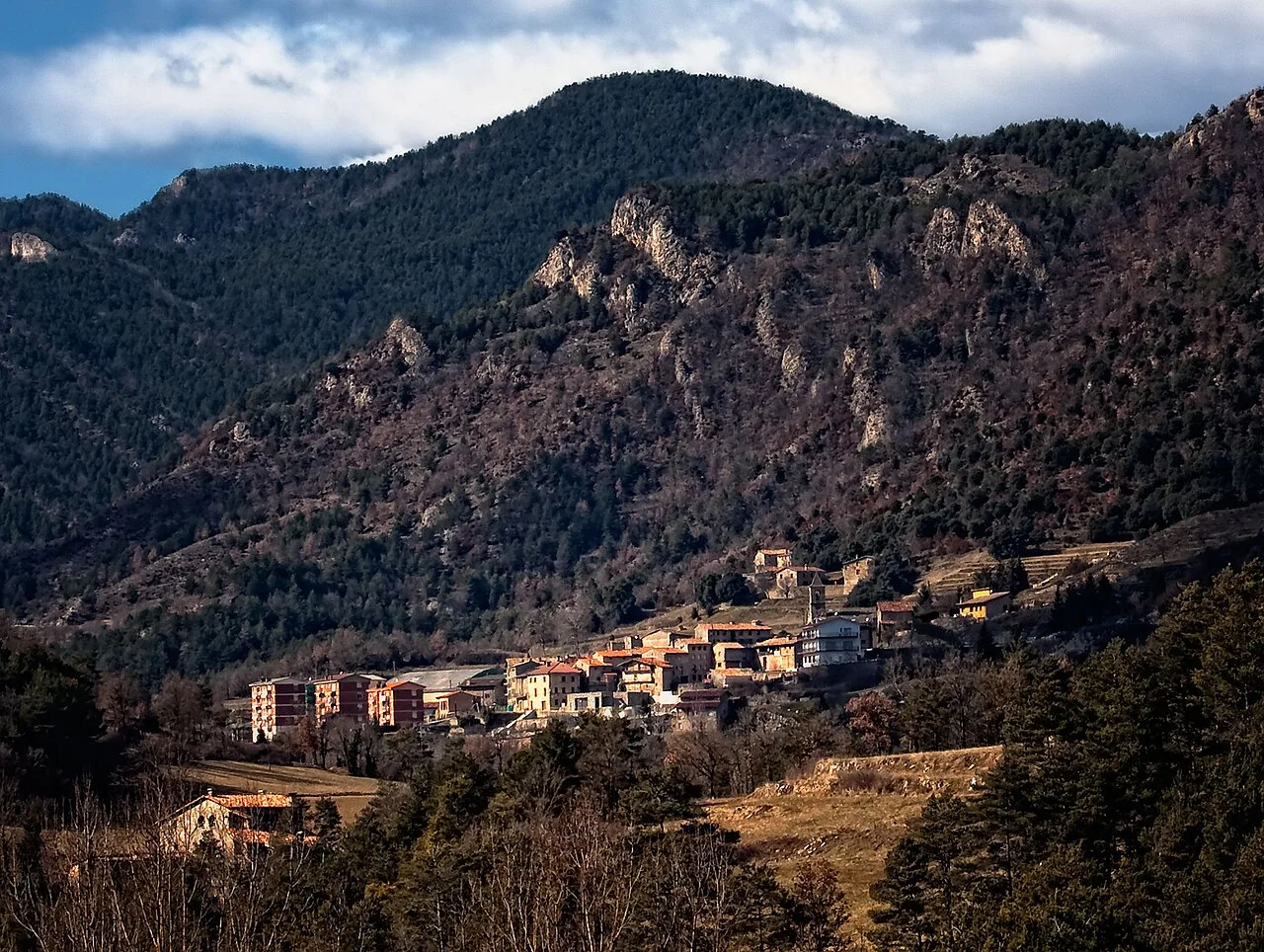 Landscape of Gombrèn (Catalonia, Spain)