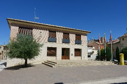 Casa consistorial de Hornillos de Cerrato (Palencia, España).