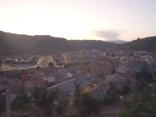 A view of the town of Puig-reig (Berguedà, Catalonia), from its castle.
